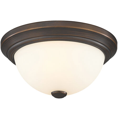 Kipson 2 Light 11 inch Rubbed Bronze Flush Mount Ceiling Light